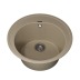Кухонная мойка кварцевая Uperwood Quartz UPD-01-02, круглая, бежевая