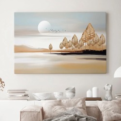 Картина на стену большая на холсте интерьерная “Осень”, размер 50х80 см