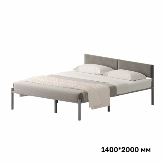 Комплект кровать Лофт 140х200 серый vel RS-15 140 #1