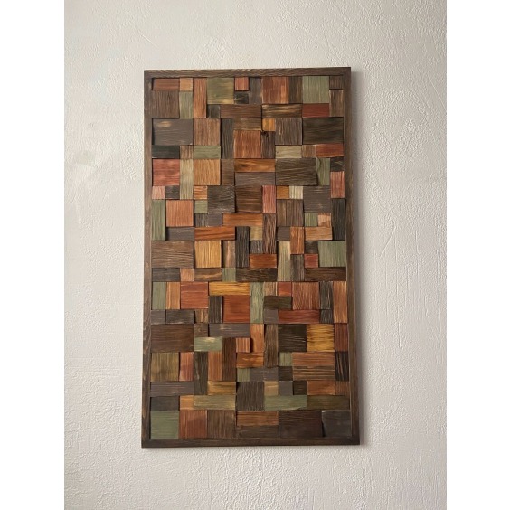 Панно из колотого дерева 60*108 см #6