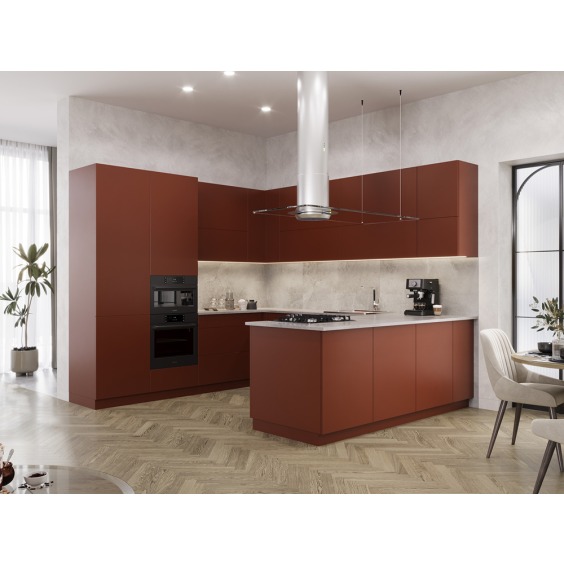 Лист МДФ «Рехау» Aquarelle PET Спелый каштан арт. 2608L, 2800 x 1220 x 18 мм #2