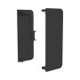 Заглушка AQ глухая универсальная для горизонтального С-образного профиля Gola-X, Черный