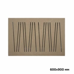 Экран для батареи отопления «Абстракция» под покраску, 90х60 см