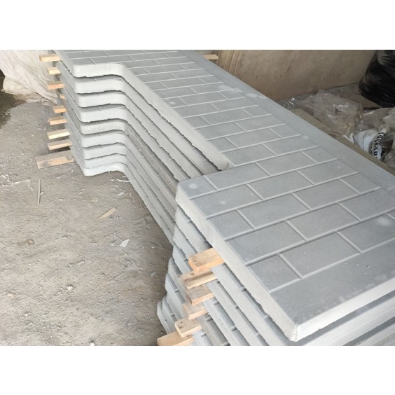 Плита мощения ритуальная, центральная сплошная узкая #4