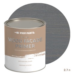 Масло-грунт по дереву для наружных работ Profipaints Silver Wood Fasade Primer Oil 2.7л, Серо-голубой