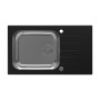 Alveus Glassix Up 40 RAL9005-90 (черный цвет) 860X500 1 +1/2 кухонная мойка
