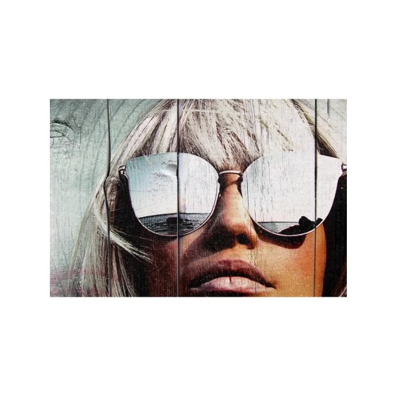 Картина "Девушка в шляпе и очках" 40х40 см #3 Картина "Девушка в шляпе и очках" 40х40 см #3