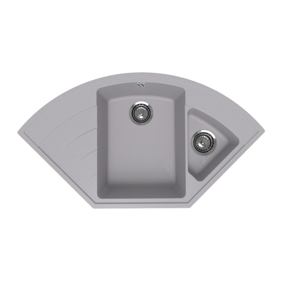Мойка для кухни кварцевая Ulgran Quartz Marta 1000-04, платина #1