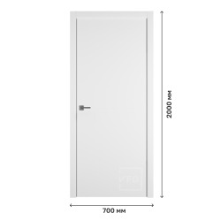 Дверное полотно Urban Z Emalex Ice SEx2, 700х2000 мм