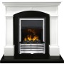 Каминокомплект Langford - Белый с черным с очагом Flagstaff
