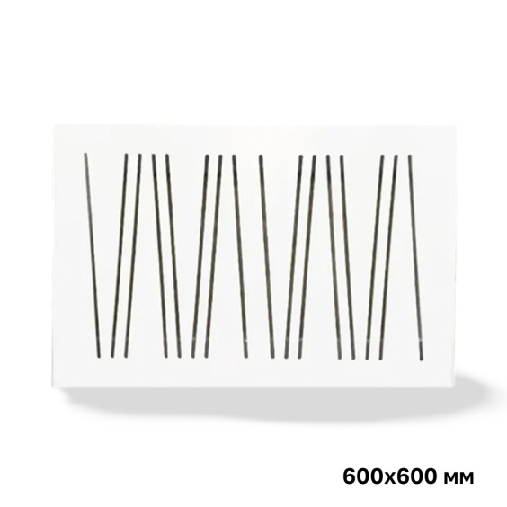 Экран для батареи отопления «Абстракция» белый, 60х60 см #1