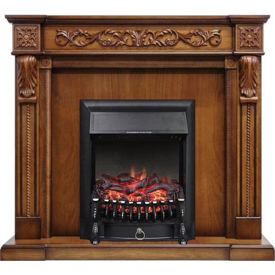 Каминокомплект Neapol - Дуб антик с очагом Fobos FX Black #1