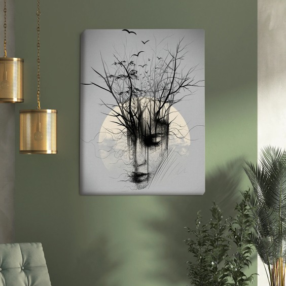 Картина на стену большая на холсте интерьерная "Метаморфоза", размер 115х80 см #3