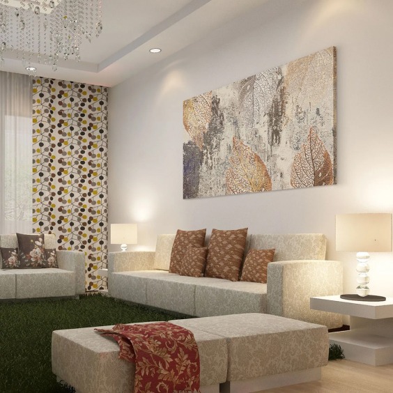 Интерьерная картина "Листья осени" на холсте, большая, размер 60 на 90 см #2 Интерьерная картина "Листья осени" на холсте, большая, размер 60 на 90 см #2