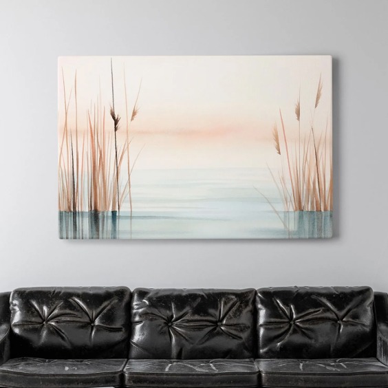 Интерьерная картина "Утренняя гладь 2" на холсте, большая, размер 80х115 см #8 Интерьерная картина "Утренняя гладь 2" на холсте, большая, размер 80х115 см #8