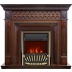 Каминокомплект Alexandria - махагон коричневый антик с очагом Aspen Gold