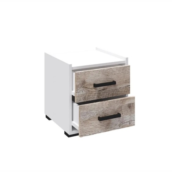 Спальня Соната тумба прикроватная белый/дуб юкон #2