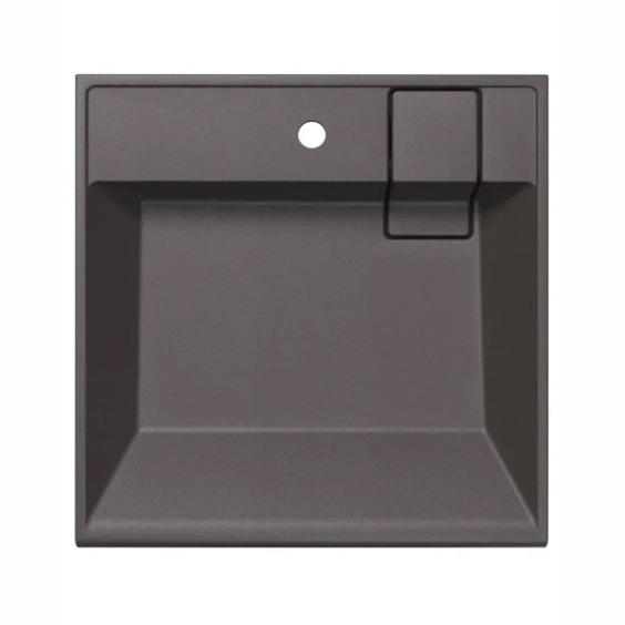 Раковина над стиральной машиной Uperwood Naomi Quartz, 60*60 см, серый шёлк #2