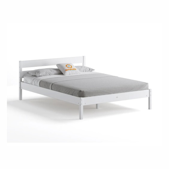 Полутораспальная кровать Мечта, 120х200 см, Белая, ДомаКлёво #1 Полутораспальная кровать Мечта, 120х200 см, Белая, ДомаКлёво #1