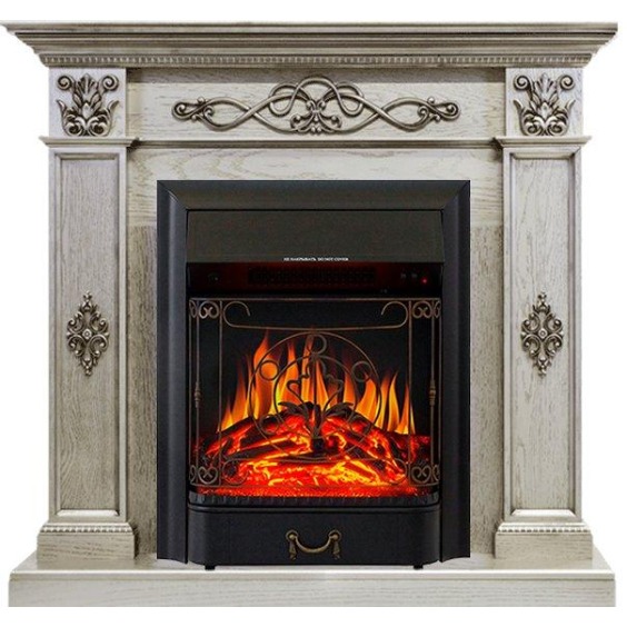 Каминокомплект Derby - Old silver с очагом Majestic FX Black #1