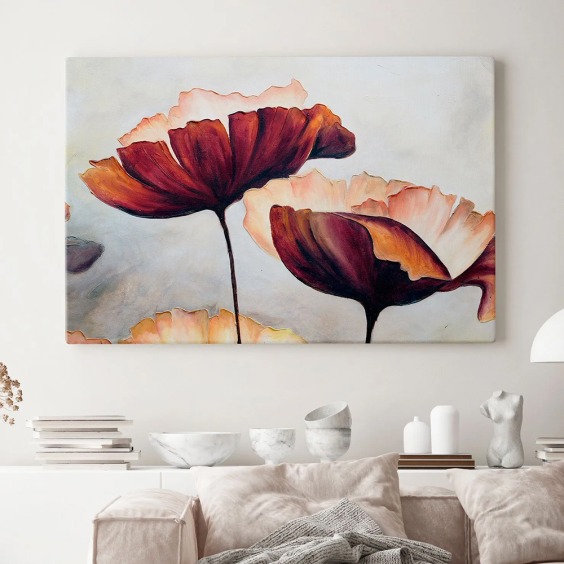 Картина на стену большая на холсте интерьерная "Живопись Маки", размер 30х45 см #1