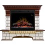 Каминокомплект Pierre Luxe - Темный дуб / Белый с очагом Symphony 26'' DF2624L-INT