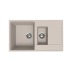 Мойка для кухни кварцевая Ulgran Quartz Prima 860-02, лён, 1,5 чаши
