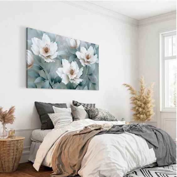 Интерьерная картина на стену "Цветы благополучия" большая, размер 40х60 см #2