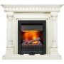 Каминокомплект Dallas - Слоновая кость с патиной с очагом Danville Black FB2