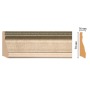 Плинтус напольный Decomaster Classicline 193-59 (70х16х2400мм)