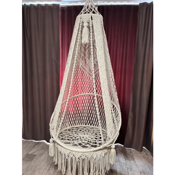 Подвесное кресло-шатёр макраме (70х90) #4