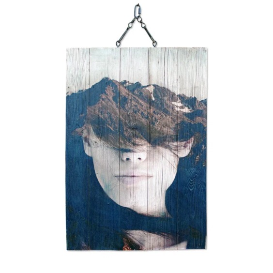 Картина "Экспозиция Девушка/горы 1" 40х60 см #1