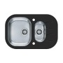 Alveus Wave 30 черный 760X5001+1/2 кухонная мойка