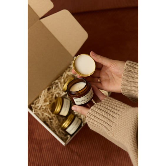 Свеча Golden Autumn Mini Cognac & praline [ коньяк и пралине ] #4