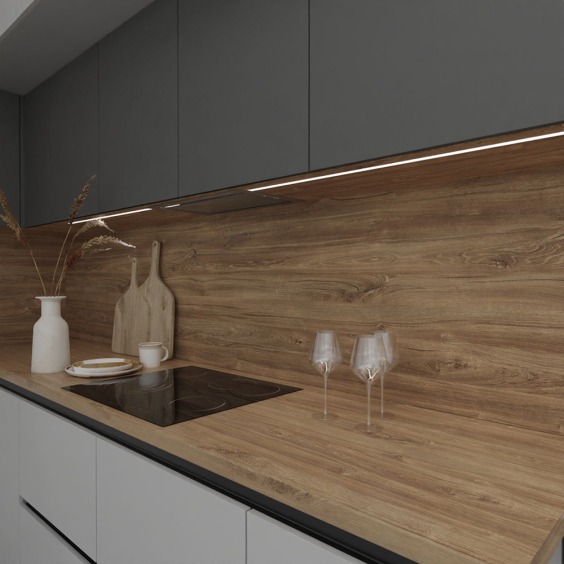 Стеновая панель Form and Style Дуб Канзас коричневый H1113 ST85, 3000 x 640 x 6 мм #2