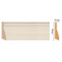 Плинтус напольный Decomaster Woodline 193-14 (70х16х2400мм)