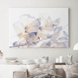 Интерьерная картина "Воздушные цветки" на холсте, большая, размер 80х115 см