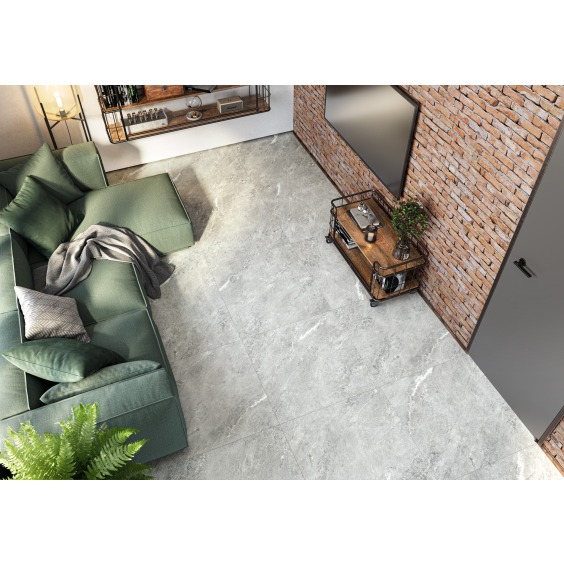 LCM 8080AJA15M Ajax Gray Керамогранит матовый карвинг 800*800 (3 шт в уп/76,80  м в пал) #2