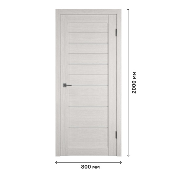 Дверное полотно Atum 5 Bianco со стеклом White Cloud, 800х2000 мм #1 Дверное полотно Atum 5 Bianco со стеклом White Cloud, 800х2000 мм #1