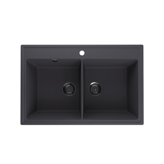 Мойка для кухни кварцевая Ulgran Quartz Ruma 780-08, космос #1