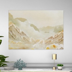 Картина на стену большая на холсте интерьерная “Горный хребет”, размер 60х90 см