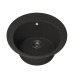 Кухонная мойка кварцевая Uperwood Quartz UPD-01-04, круглая, черная