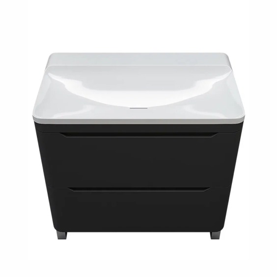 Раковина для ванной полувстраиваемая Uperwood Ocean 80 см, без отверстия под смеситель, белая глянцевая #9