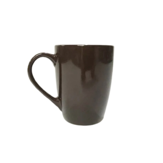 Кружка для чая керамическая глянцевая Office 330мл, Коричневый (36шт) #3
