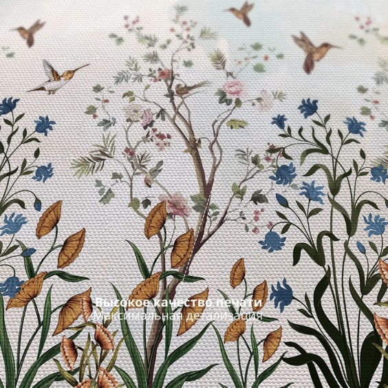 Интерьерная картина "Колибри в поле" на холсте, большая, размер 40х60 см #5 Интерьерная картина "Колибри в поле" на холсте, большая, размер 40х60 см #5