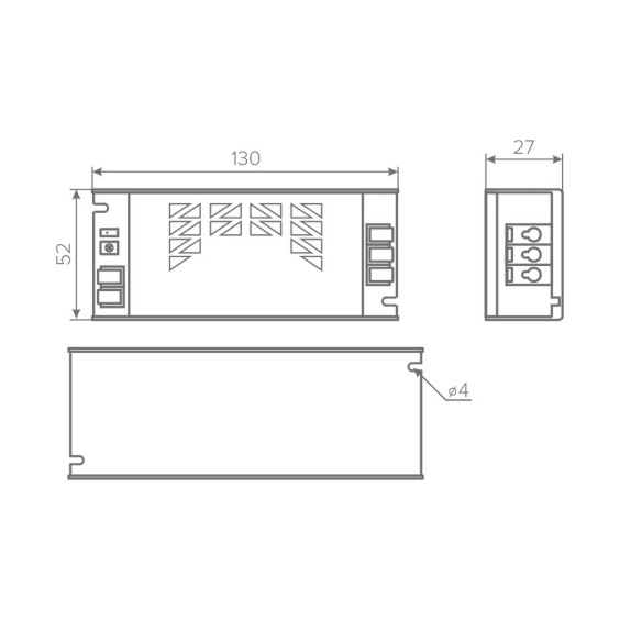 Блок питания AQ MAX 220V/12V IP20 36W #4