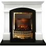 Каминокомплект Langford - Белый с черным с очагом Atherton