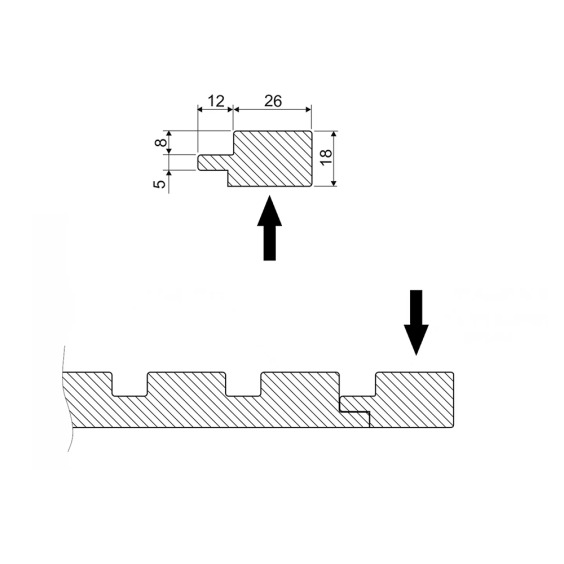 МДФ Профиль концевой LB-3771 AGT Дуб перу арт. 3041, 2800 x 38 x 18 мм #5 МДФ Профиль концевой LB-3771 AGT Дуб перу арт. 3041, 2800 x 38 x 18 мм #5