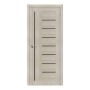 Межкомнатная дверь Эко Шпон Porta X Порта-29 Cappuccino Veralinga СТ-Black Star 200*80
