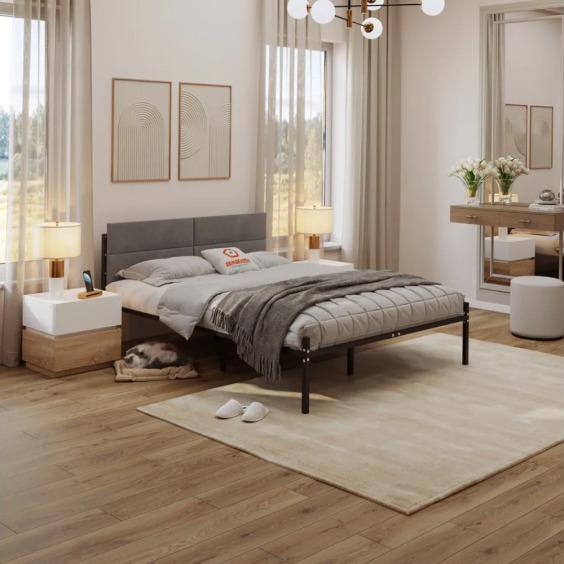 Комплект кровать Металика Б180Х190+Г3 Цвет Черный + 2 компл сп vel-RS-15-180 #3